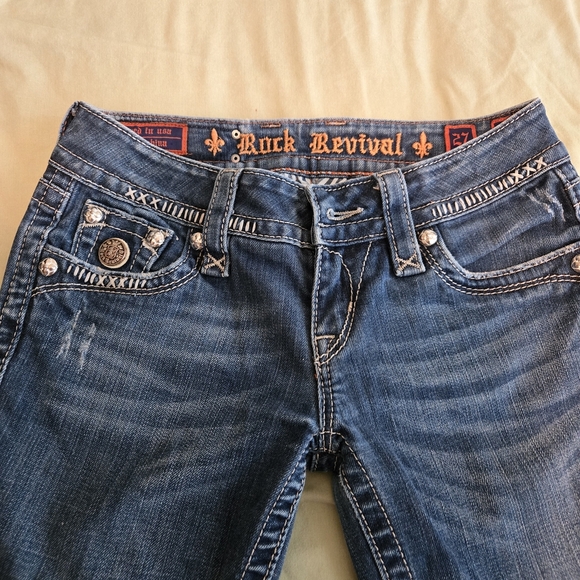 Rock Revival Women's Blue Jeans - Picture 1 of 10